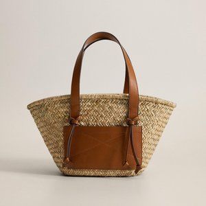 Mango Straw Basket Bag